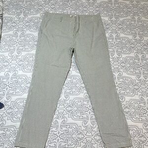 Gray Striped Pants